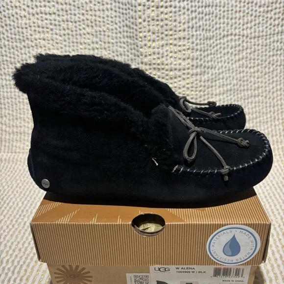 UGG Alena Slippers Black Size 7 - Picture 4 of 7